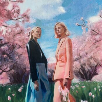 绘画 标题为“Spring, a colorful…” 由Hercules, 原创艺术品, 油