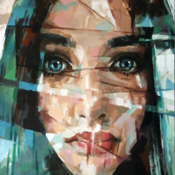 绘画 标题为“PORTRAIT G” 由Aleksandr Ilichev, 原创艺术品, 丙烯
