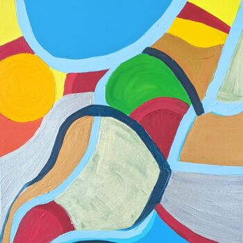 Painting titled "Peaceful" by Noëlle Matip, Original Artwork, Acrylic