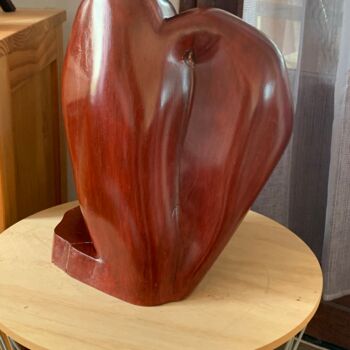Sculpture titled "tu tengu cara" by Artkris, Original Artwork, Wood