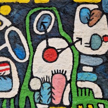 Painting titled "Meeting at two 'clo…" by Inke Bemelmans, Original Artwork, Acrylic