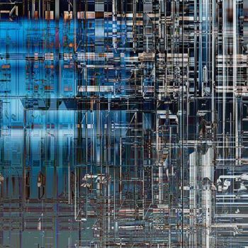Peinture intitulée "ÉNERGIE (left/parti…" par Pix-Peinture Kabuki, Œuvre d'art originale, Huile