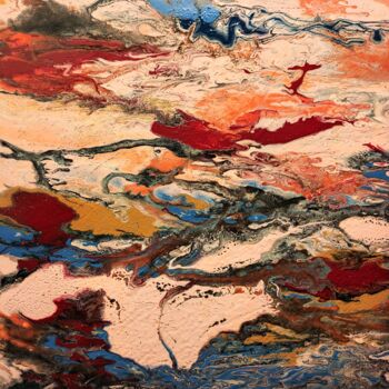 Painting titled "Number three" by Felix Günther, Original Artwork, Acrylic