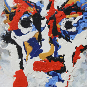 Painting titled "Luca di San Giorgio…" by Albert Cruells, Original Artwork, Encaustic Mounted on Wood Panel