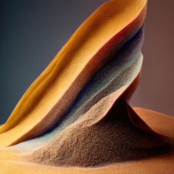 Arts numériques intitulée "Sands 02" par Tsomi, Œuvre d'art originale, Travail numérique 2D