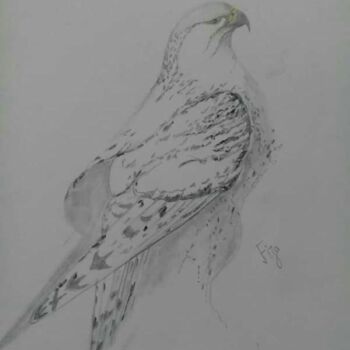 「Loce Bird」というタイトルの絵画 Oriental Empyrean - The Art Galleryによって, オリジナルのアートワーク, 木炭