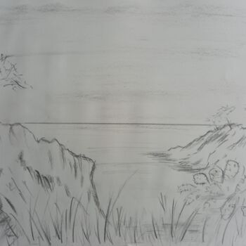 Drawing titled "PALAMOS" by Roberto Urbano, Original Artwork, Charcoal