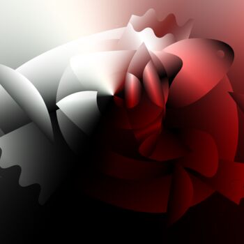 Digital Arts titled "230407.2 - 'Red Amp…" by Rosemary Collard, Original Artwork, 2D Digital Work