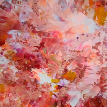 Peinture intitulée "Flowers" par Marie-Christine Maudet, Œuvre d'art originale, Acrylique Monté sur Châssis en bois
