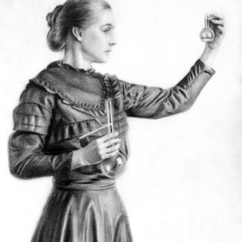 Drawing titled "Этанол" by Vladimir Medvedev, Original Artwork, Pencil