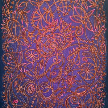 Pittura intitolato "Original painting "…" da Olga Rokhmanyuk (ROArtUS), Opera d'arte originale, Acrilico