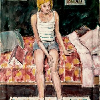Peinture intitulée "Barbie Doll" par Richard Cress, Œuvre d'art originale, Huile