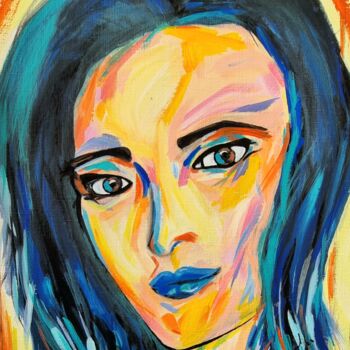 Peinture intitulée "Elle" par Florence Giraud, Œuvre d'art originale, Acrylique