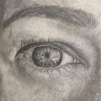 Dessin intitulée "Window" par Jacob Haws, Œuvre d'art originale, Fusain