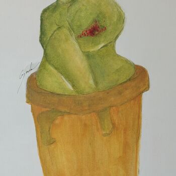 Peinture intitulée "Vivace" par Cegede, Œuvre d'art originale, Aquarelle