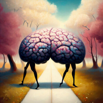 「Mind in Motion」というタイトルのデジタルアーツ Rodrigo Muñozによって, オリジナルのアートワーク, AI生成画像