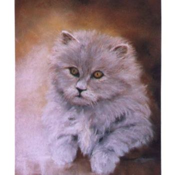 Painting titled "Grisette" by Géraldine Streichert, Original Artwork, Oil