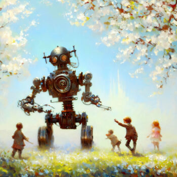 Цифровое искусство под названием "Harmony of Curiosity" - Rodrigo Muñoz, Подлинное произведение искусства, Изображение, сген…