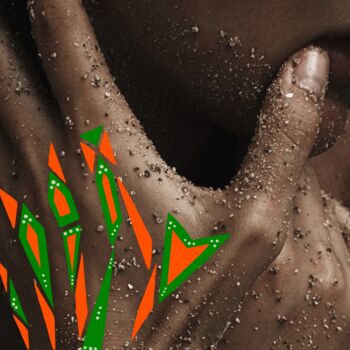 Fotografie getiteld "Warrior." door Alina Akobia, Origineel Kunstwerk, Digitale fotografie