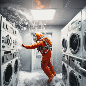 Digitale Kunst mit dem Titel "Emergency" von Alena Ps, Original-Kunstwerk, Digitale Collage