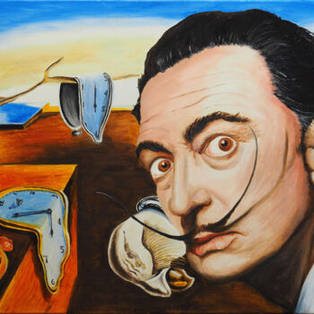 Peinture intitulée "Dalì memory" par Sergio Lanna (Sir Joe), Œuvre d'art originale, Huile Monté sur Châssis en bois