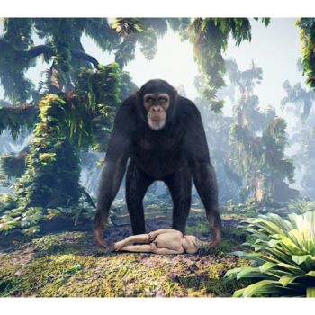 "Tendres Cousins" başlıklı Dijital Sanat Jean-Marie Gitard tarafından, Orijinal sanat, Dijital Kolaj