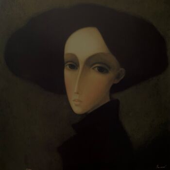 Peinture intitulée "Baronesse" par Segueï Smirnov, Œuvre d'art originale, Sérigraphie Monté sur Châssis en bois