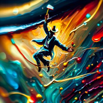 "Down the Painted va…" başlıklı Dijital Sanat Rodrigo Muñoz tarafından, Orijinal sanat, AI tarafından oluşturulan görüntü