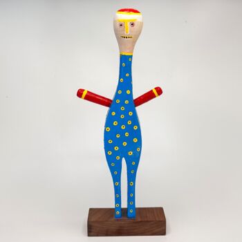 雕塑 标题为“Peter Polka Dot” 由Stefan Mager, 原创艺术品, 木