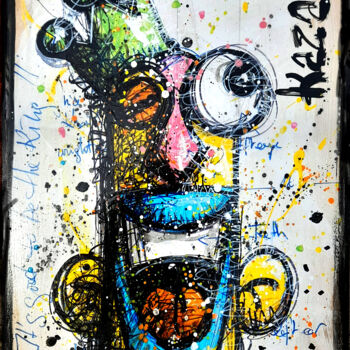 Painting titled "It's good to be the…" by Kaza, Original Artwork, Acrylic