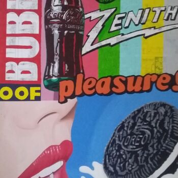 "Pleasure 2" başlıklı Kolaj Ignacio Galli tarafından, Orijinal sanat, Akrilik