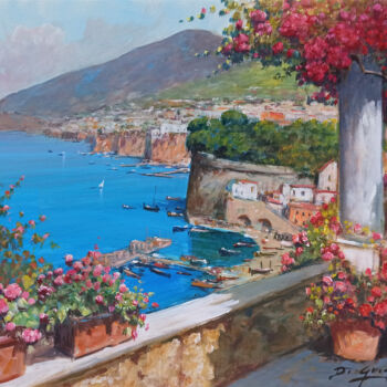 Window On Positano - Italy Painting, Painting by Gianni Di Guida