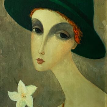 Peinture intitulée "Natalia" par Segueï Smirnov, Œuvre d'art originale, Sérigraphie Monté sur Châssis en bois