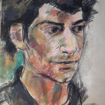 Dessin intitulée "Lulu" par Karine Lemoine, Œuvre d'art originale, Pastel