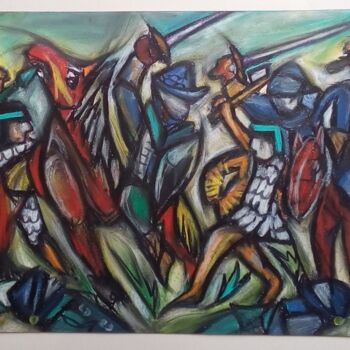 Drawing titled "Guerre Neca" by Laudu, Original Artwork, Pencil