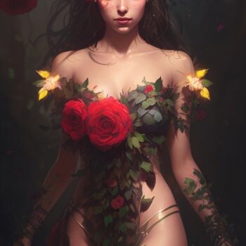 Arte digitale intitolato "The Radiant Beauty…" da Mystic Muse, Opera d'arte originale, Immagine generata dall'IA