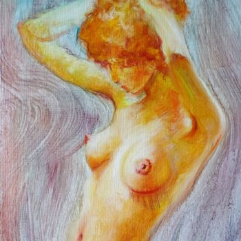 Pintura titulada "Cheveux blonds / Bl…" por Isabel Mahe, Obra de arte original, Oleo