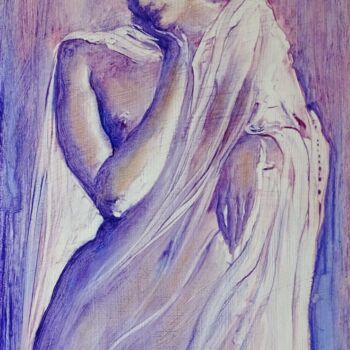 Malerei mit dem Titel "Mauve" von Isabel Mahe, Original-Kunstwerk, Öl