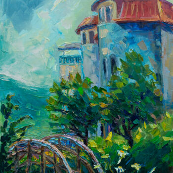 Peinture intitulée "ler Mont" par Arus Pashikyan, Œuvre d'art originale, Huile Monté sur Châssis en bois