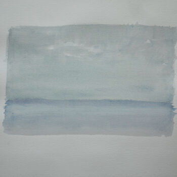 Peinture intitulée "MARINE 13" par Xavier Auffret, Œuvre d'art originale, Aquarelle