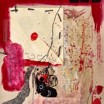 제목이 "The Lost Art of Kee…"인 콜라주 Teodora Petrescu로, 원작, 구아슈