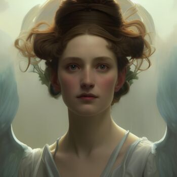 제목이 "Angel of compassion"인 디지털 아트 Michael C Bertsch로, 원작, 디지털 페인팅