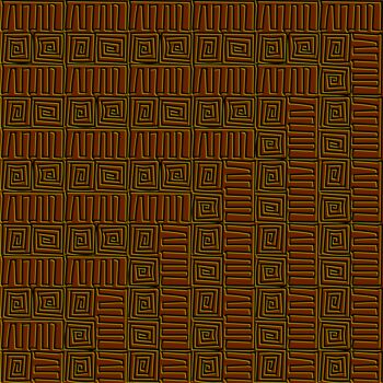 Digital Arts titled "3D pattern of antiq…" by Ihor Ivanov, Original Artwork, Digital Painting