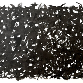 Peinture intitulée "CURSIVE I" par Xavier Auffret, Œuvre d'art originale, Encre
