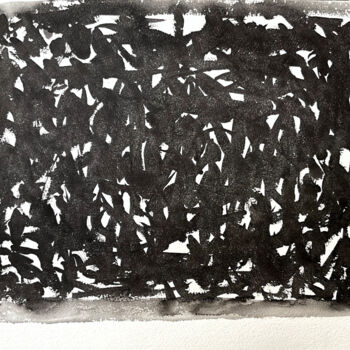 Peinture intitulée "CURSIVES III" par Xavier Auffret, Œuvre d'art originale, Encre