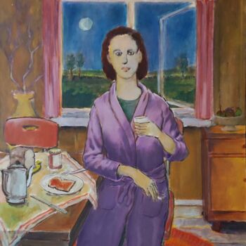 Peinture intitulée "Sunday Morning" par Richard Cress, Œuvre d'art originale, Huile