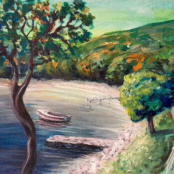 Painting titled "Kalavojna beach" by Kristina Valić, Original Artwork, Acrylic