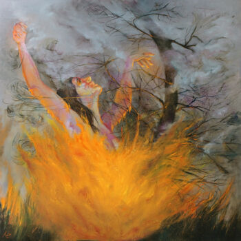 Peinture intitulée "🔥 Renaissance 🔥 Reb…" par Isabel Mahe, Œuvre d'art originale, Huile Monté sur Châssis en bois