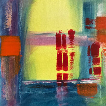 Peinture intitulée "Abstraction 5" par Guy Benson, Œuvre d'art originale, Huile
