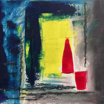 Peinture intitulée "Abstraction 6" par Guy Benson, Œuvre d'art originale, Huile